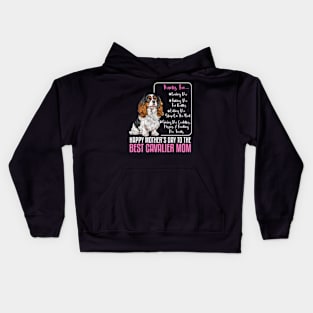 HapMother'S Day To The Best Cavalier King Charles Mom Kids Hoodie